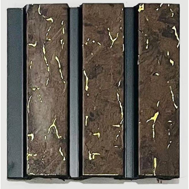 Trinox Decorative Charcoal Louvers IV 918 Text Selection Wall Panel