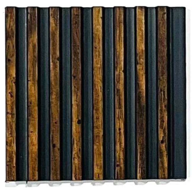 Trinox Decorative Charcoal Louvers IV 905 Text Selection Wall Panel