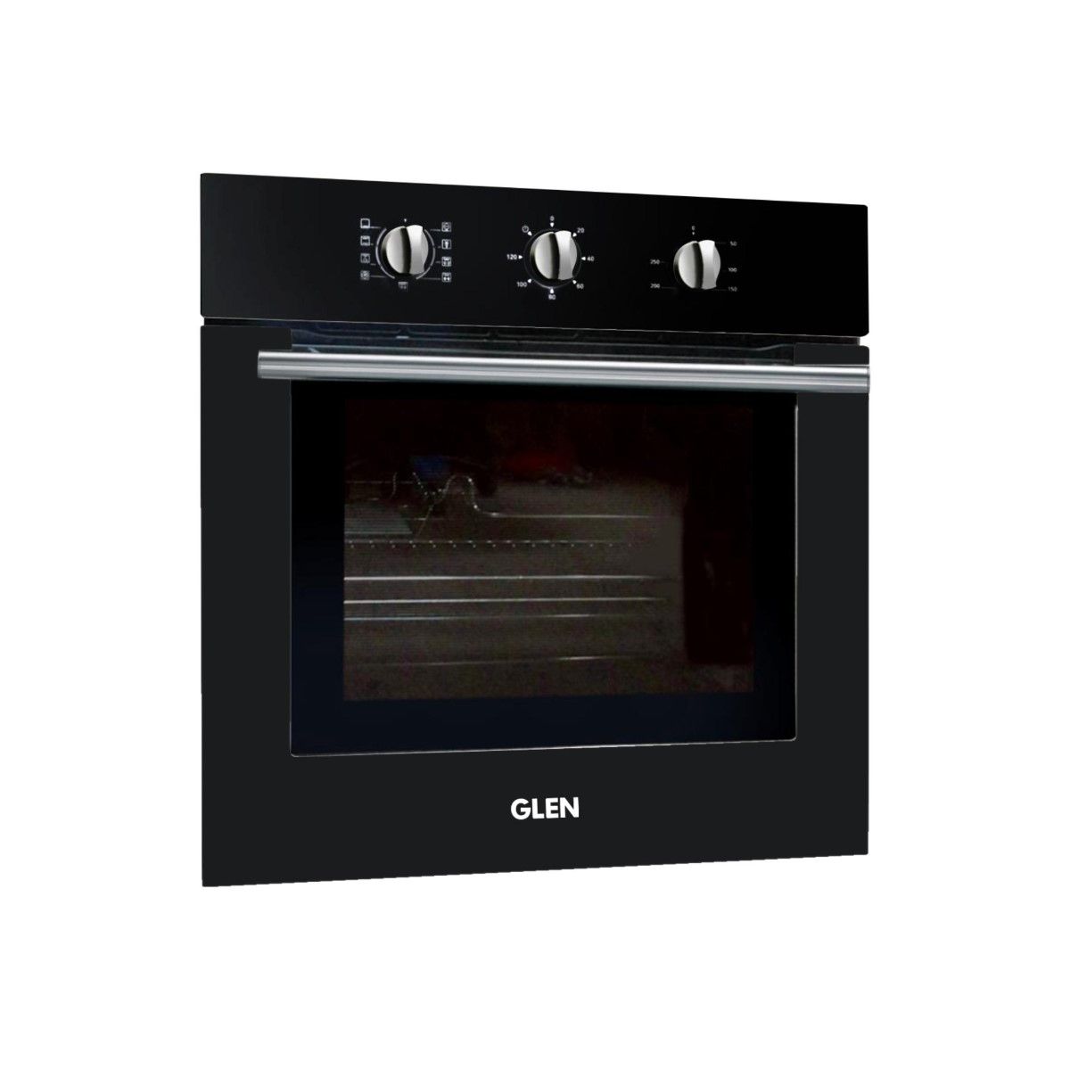 GLEN Built-In-Oven 660 MR+Turbo Black