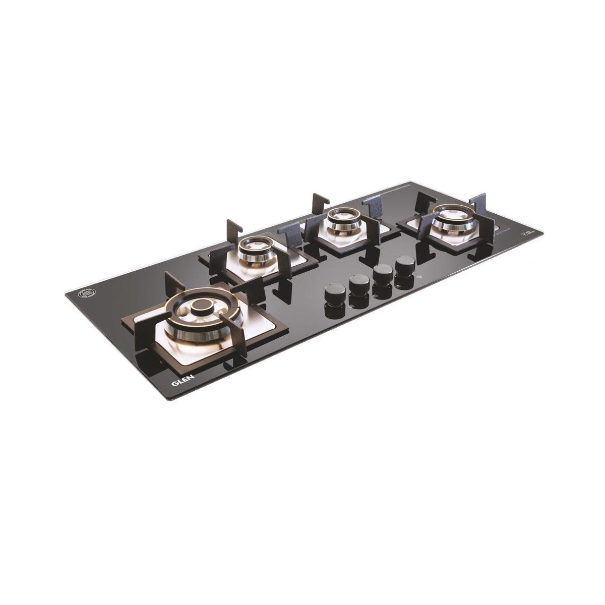 GLEN Built in Hob 1094 SQ Double Brass TR