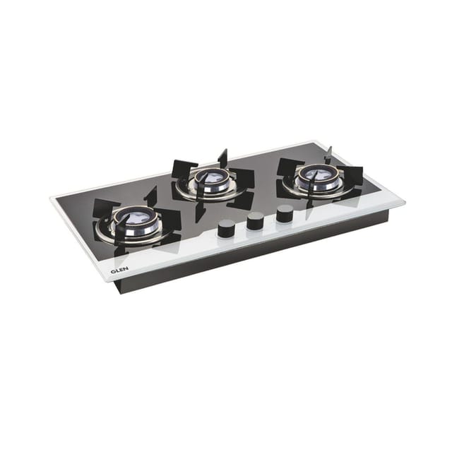 GLEN Built In HobTop 1073 Double Brass BW