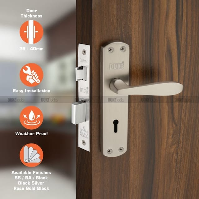 DUKE Mortice Door Lock Set 624 SS KY
