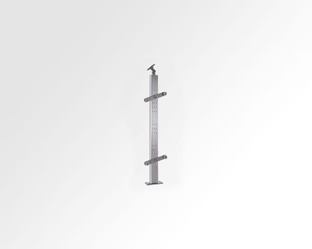 Godrej SS Railing Steel with Glass Balustrade Holder sideways