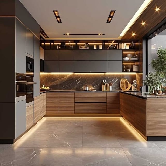 Modular Kitchen C Shape