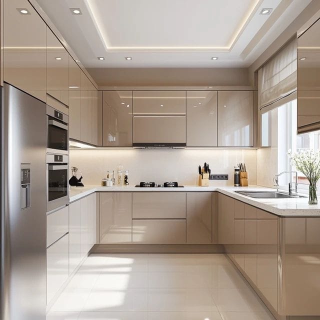 Modular Kitchen C Shape