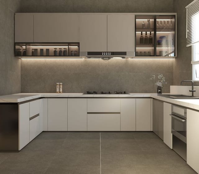 Modular Kitchen C Shape