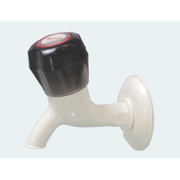 Supreme Classic Bib Tap with Flange - 7 Inch (Ivory)
