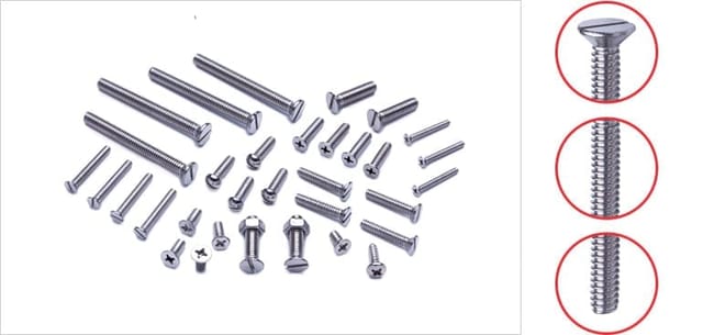 OMNI SS CSK SLOTED MACHINE SCREWS (MM) 2X10MM