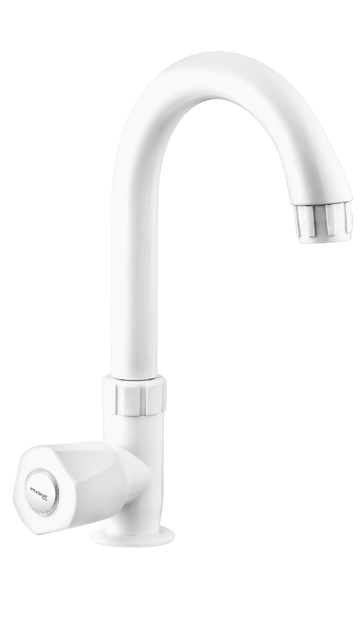 Prabhat Turbo Swan Neck (L) Spout - WHITE