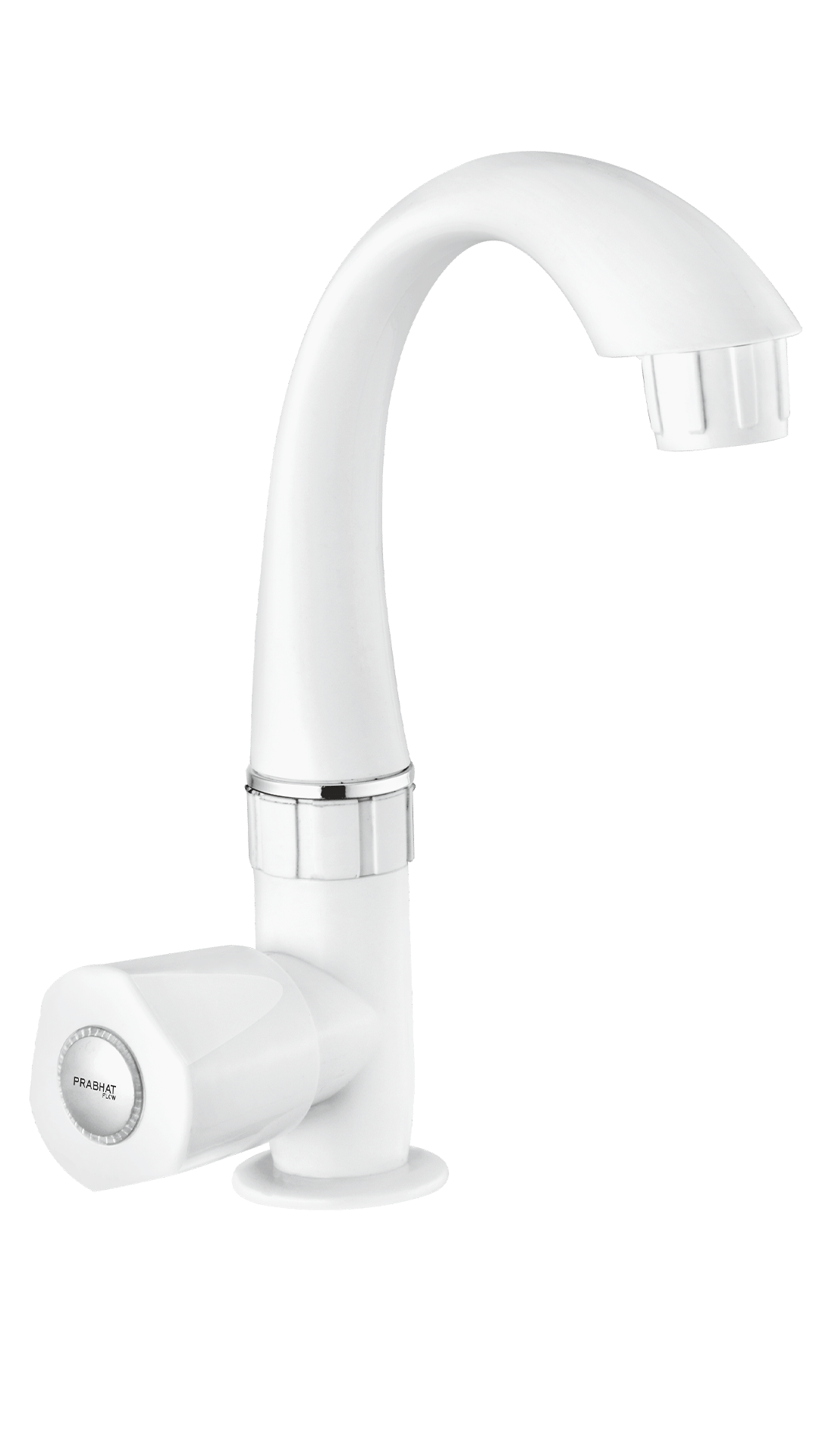 Prabhat Turbo Swan Neck (S) Spout - WHITE