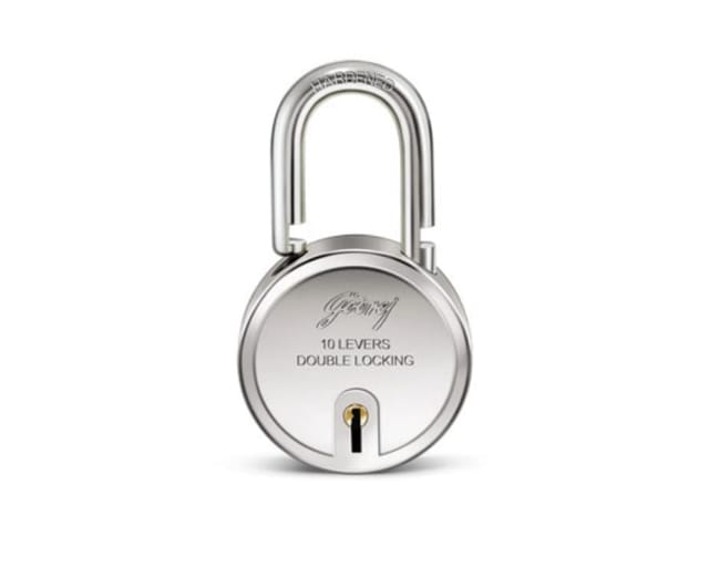 Godrej Round Padlock 10 Levers (3 Keys)