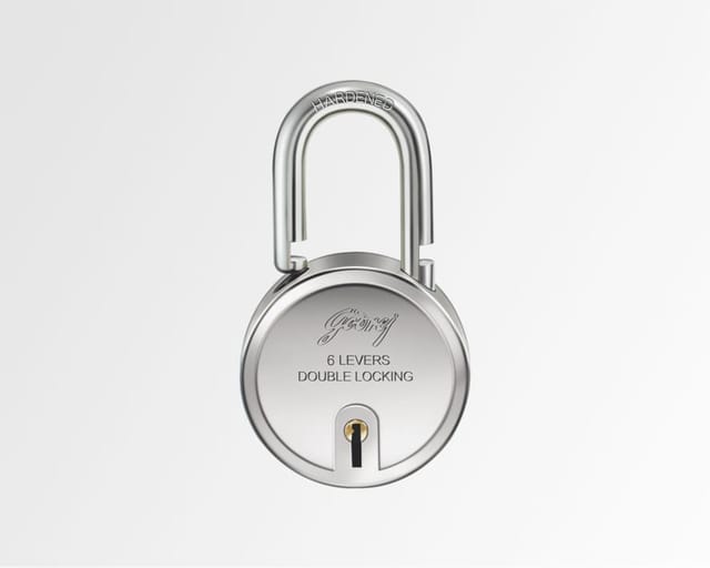Godrej Round Padlock 6 Levers (3 Keys)