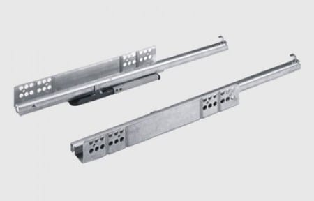 Hettich Quadro- 25 Partial Extension Soft Close Drawer Slides- 300 Mm (Zinc) Hettich Quadro- 25 Partial Extension Soft Close Drawer Slides- 300 Mm (Zinc)