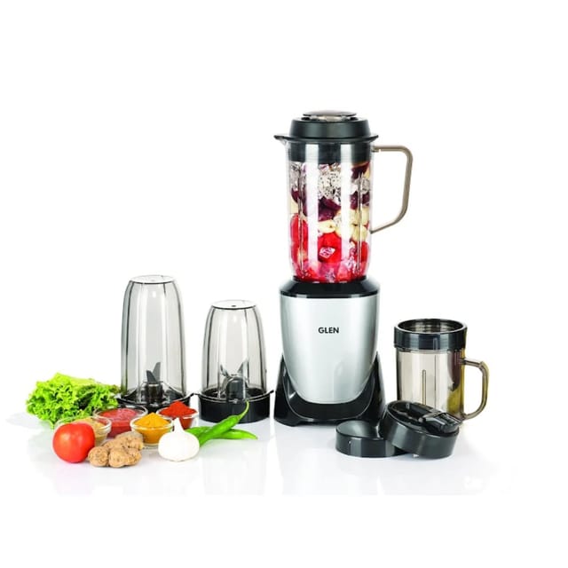 GLEN Active Blender Ultra Tuff Plus, 900W with 4 Unbreakable Transparent Jars