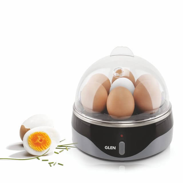 GLEN Egg Boiler Boils 7 Eggs, 1 Poaching Cup, Auto shut Off, 350W